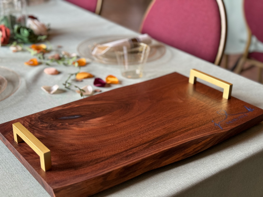 Walnut & Gold - Charcuterie Board